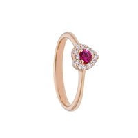 Anello Gioielleria Dossena  Donna in Oro Rubini+Diamanti 248848